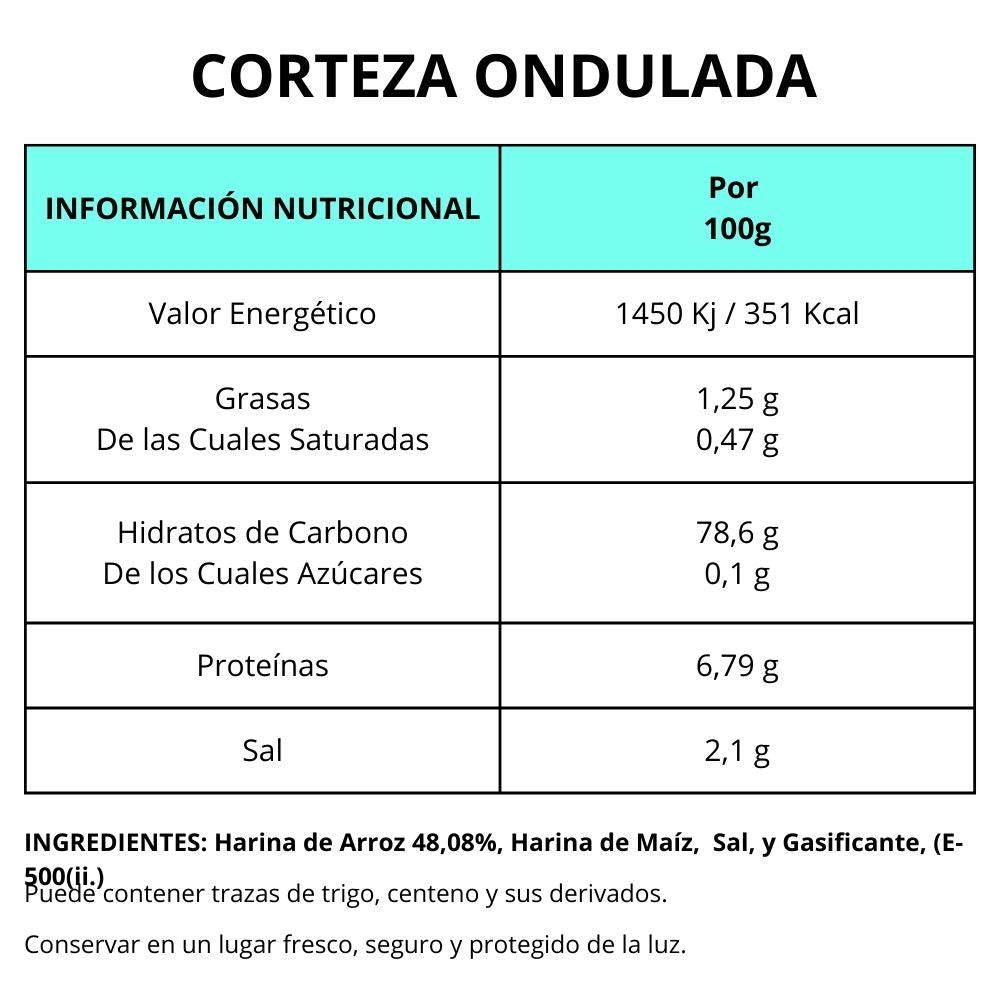 CORTEZAS ONDULADAS 100G