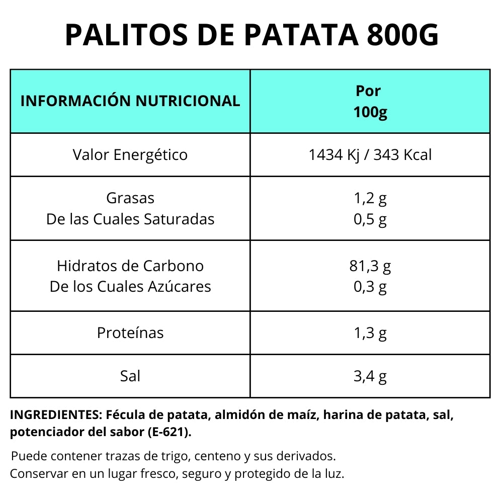 PALITOS DE PATATA 100G