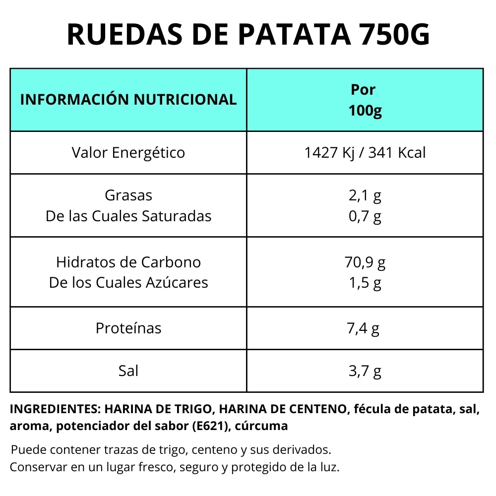 RUEDAS DE PATATA 100G