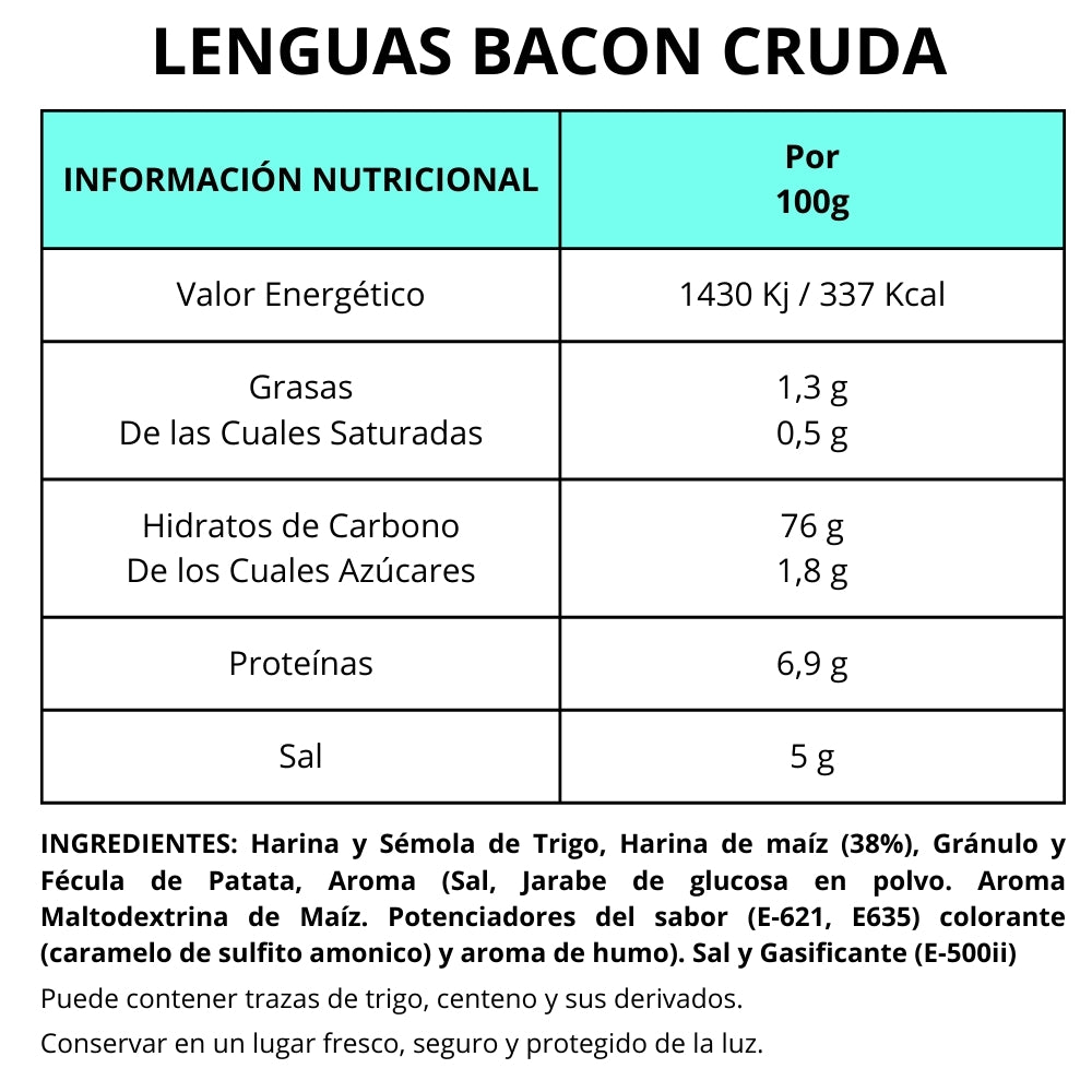 LENGUAS BACON 100G