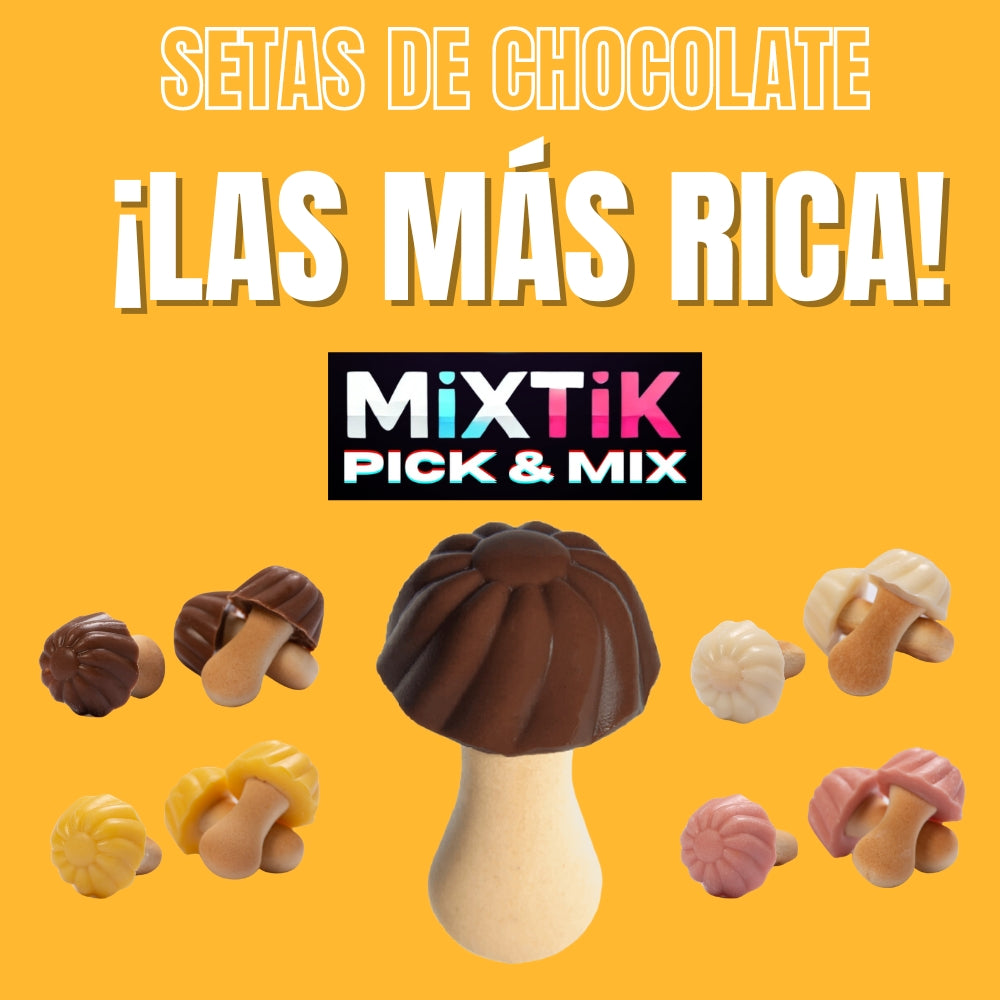 SETAS CHOCOLATE PICK & MIX | TARRO 800G - ELEGIR 8 REFERENCIAS DE 100G